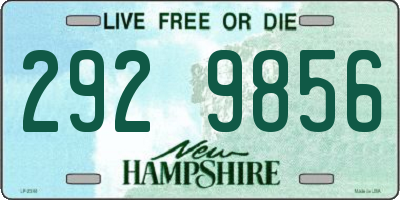 NH license plate 2929856