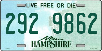 NH license plate 2929862