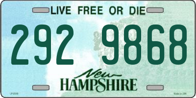 NH license plate 2929868