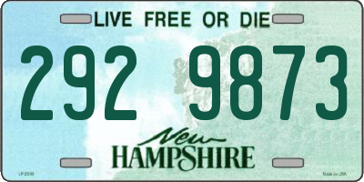 NH license plate 2929873