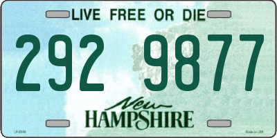 NH license plate 2929877
