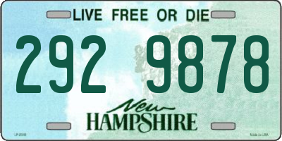 NH license plate 2929878