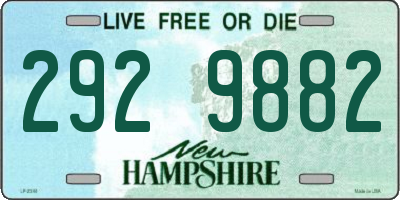 NH license plate 2929882