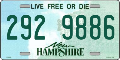 NH license plate 2929886