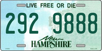 NH license plate 2929888