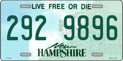 NH license plate 2929896