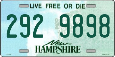 NH license plate 2929898