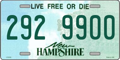 NH license plate 2929900