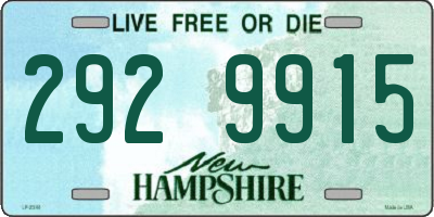 NH license plate 2929915