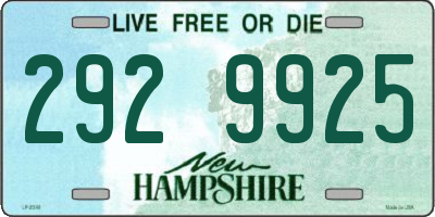 NH license plate 2929925