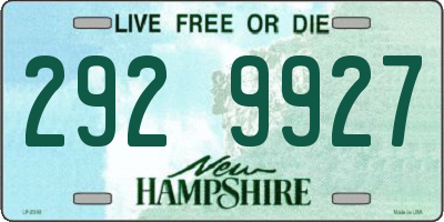 NH license plate 2929927