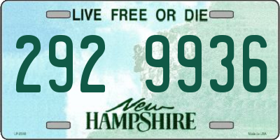 NH license plate 2929936