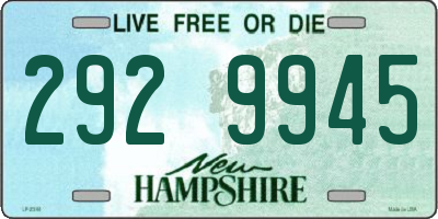 NH license plate 2929945