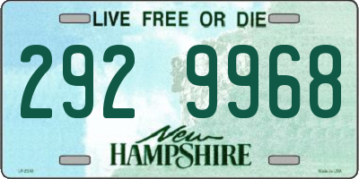 NH license plate 2929968