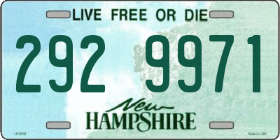 NH license plate 2929971
