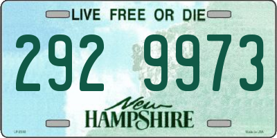 NH license plate 2929973