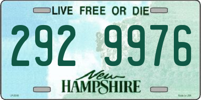 NH license plate 2929976