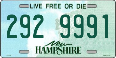 NH license plate 2929991