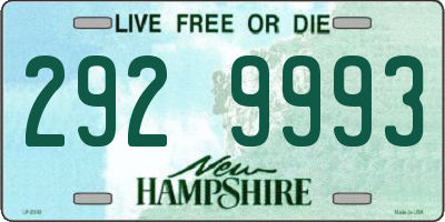 NH license plate 2929993