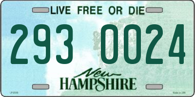 NH license plate 2930024