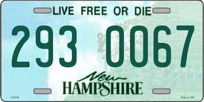 NH license plate 2930067
