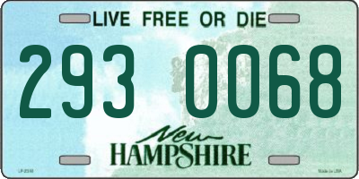 NH license plate 2930068