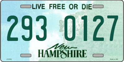 NH license plate 2930127