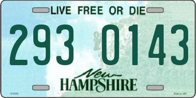 NH license plate 2930143