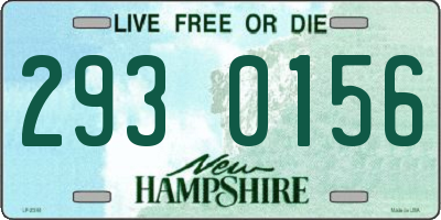 NH license plate 2930156