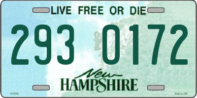 NH license plate 2930172
