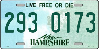 NH license plate 2930173