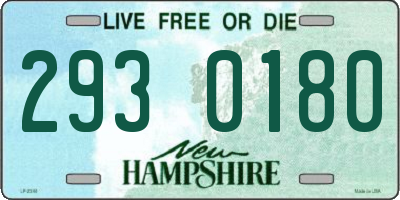 NH license plate 2930180