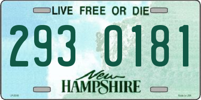 NH license plate 2930181