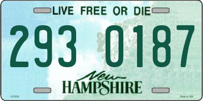 NH license plate 2930187