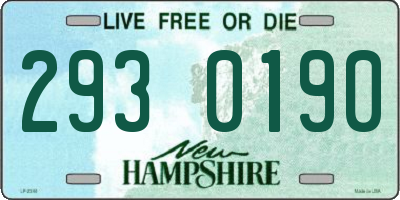 NH license plate 2930190