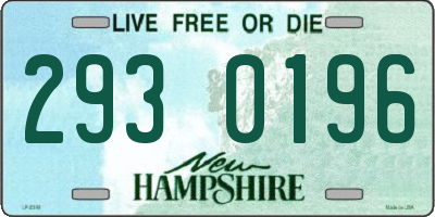 NH license plate 2930196