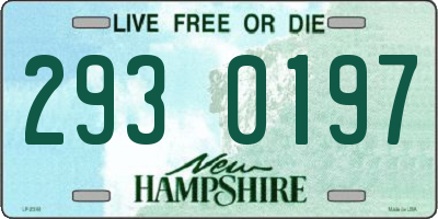 NH license plate 2930197