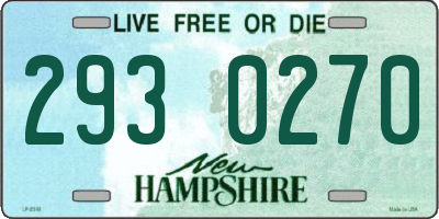 NH license plate 2930270