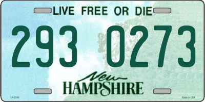 NH license plate 2930273