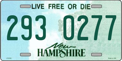 NH license plate 2930277
