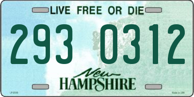 NH license plate 2930312
