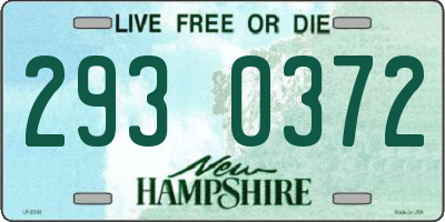 NH license plate 2930372