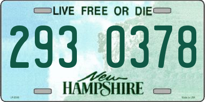 NH license plate 2930378