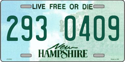 NH license plate 2930409