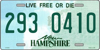 NH license plate 2930410
