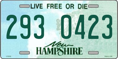 NH license plate 2930423