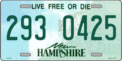 NH license plate 2930425