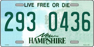NH license plate 2930436