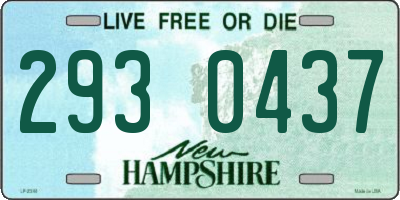 NH license plate 2930437