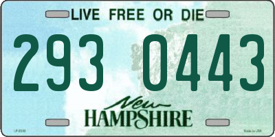 NH license plate 2930443